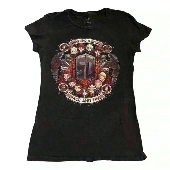 Doctor Who Tee Traveling Through Space and Time Fitted Women’s Size L - Picture 1 of 1